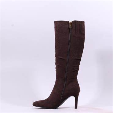 Una Healy Rein Me In High Heel Long Boot - Chocolate